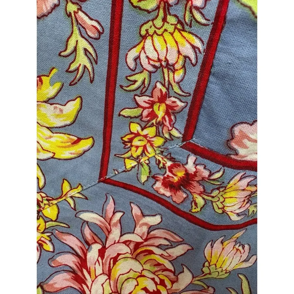 APRIL CORNELL Home Tablecloth/Cafe-cloth 36”x36” Multicolor NEW Dahlia Days